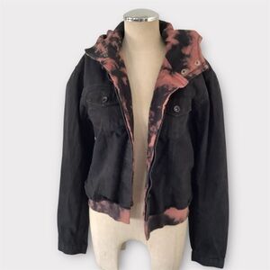 Tractr Blu Tye Die Layered Denim Jacket